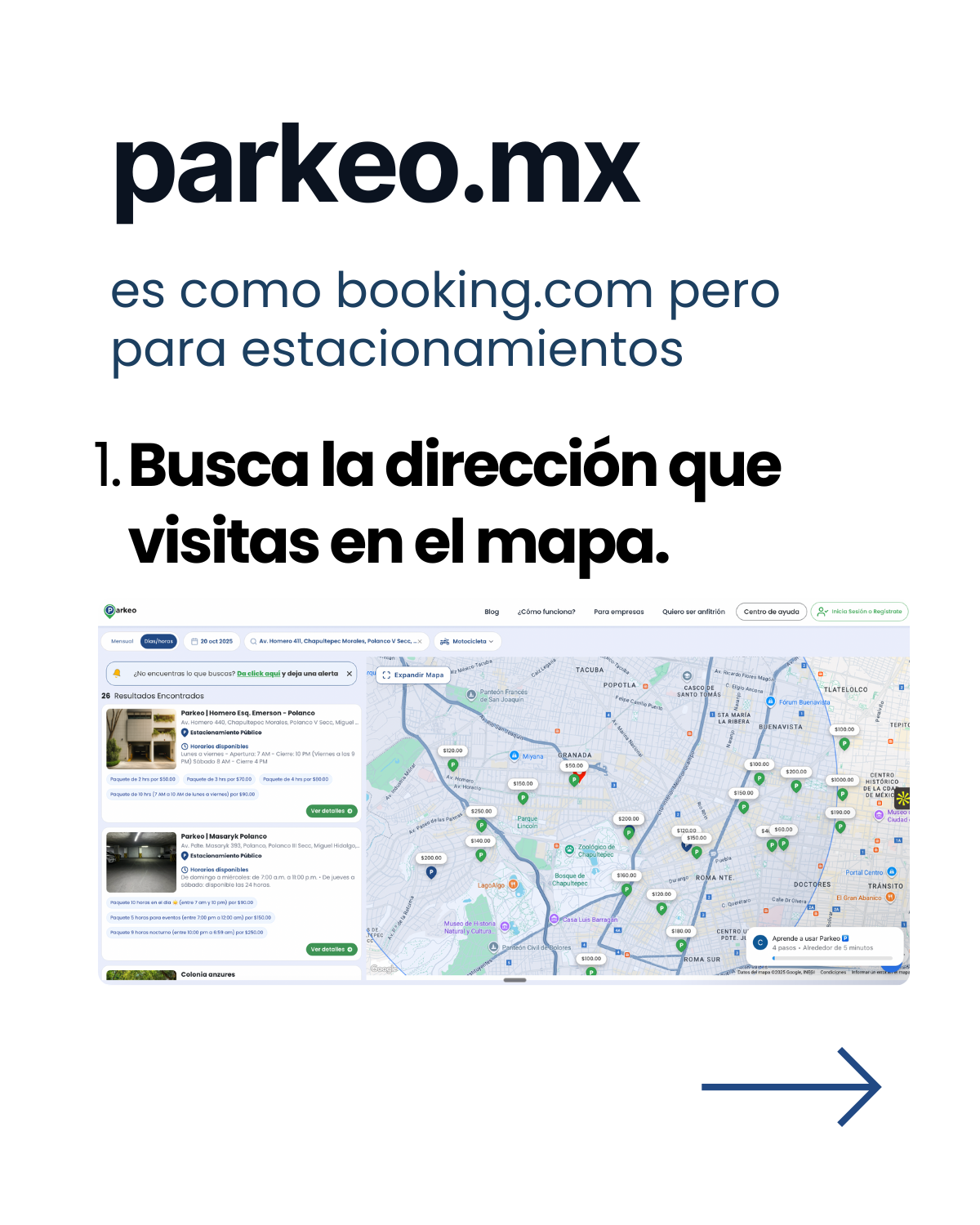 Estacionamientos más populares para Mexico Tech Week 2025